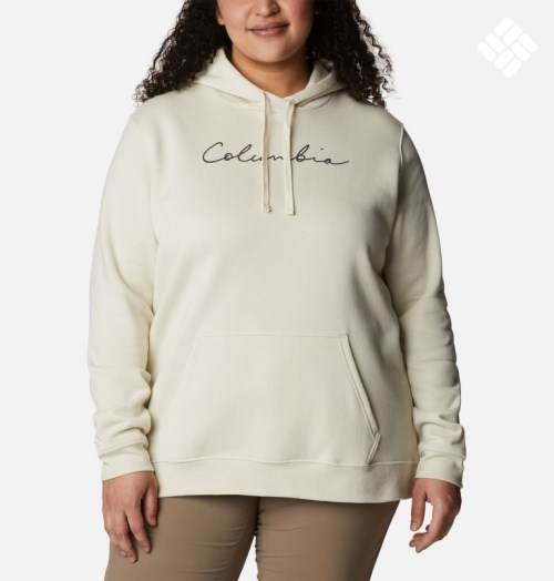 Women's Columbia Trek Graphic Hoodie Cream | Plus Size CA-Z86L1